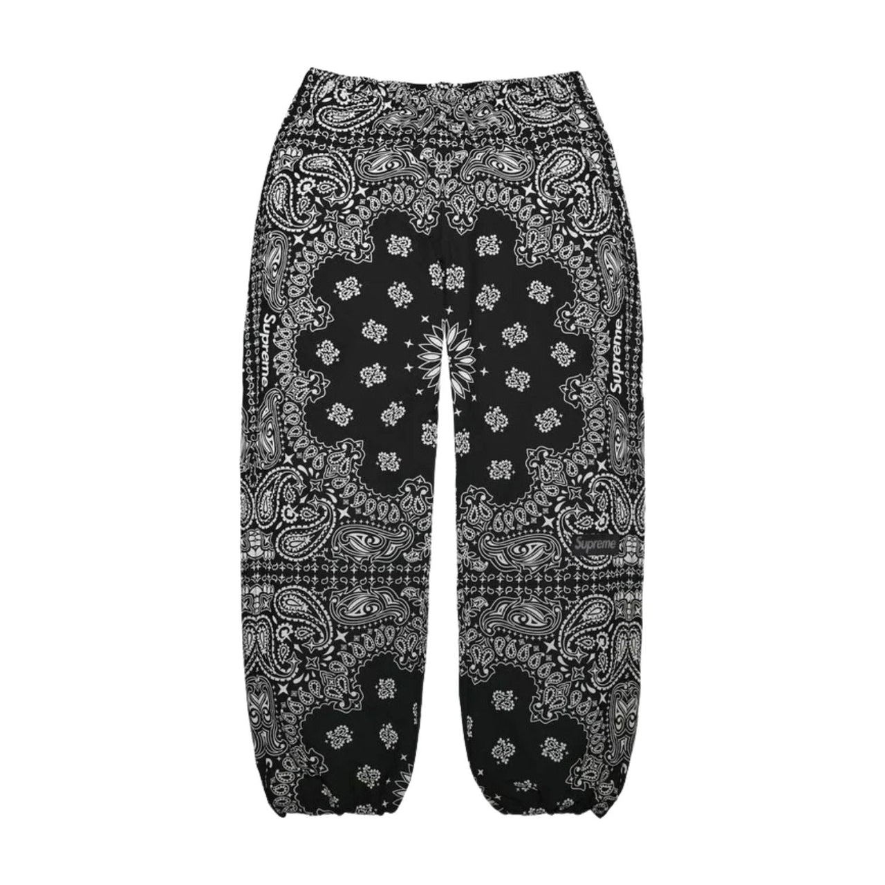 Supreme SS26 Reflective Bandana Track Pant 'Black' SUP-SS26-295-BLK