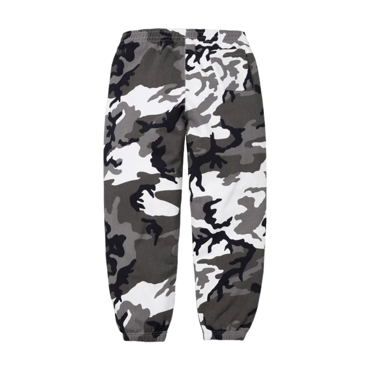 Supreme SS26 Satin Appliqué Sweatpants 'Snow Camo' SUP-SS26-193-SAM