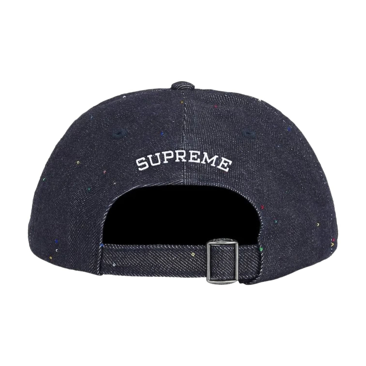 Supreme SS26 Sequin Denim Classic Logo 6-Panel 'Indigo' SUP-SS26-1065-NVY