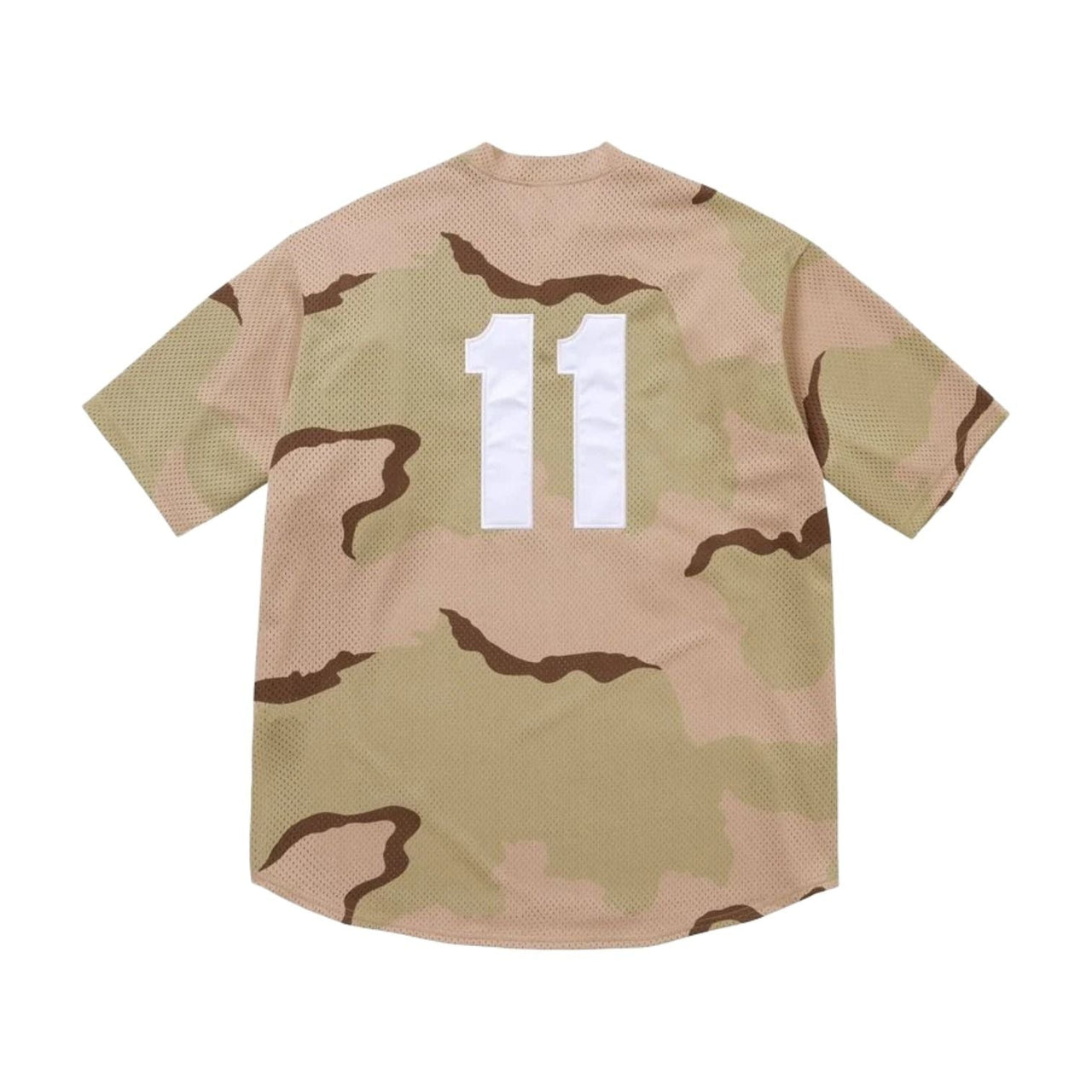 Supreme SS26 Paris Shop S Logo Baseball Henley 'Desert Camo' SUP-SS26-344-CMO