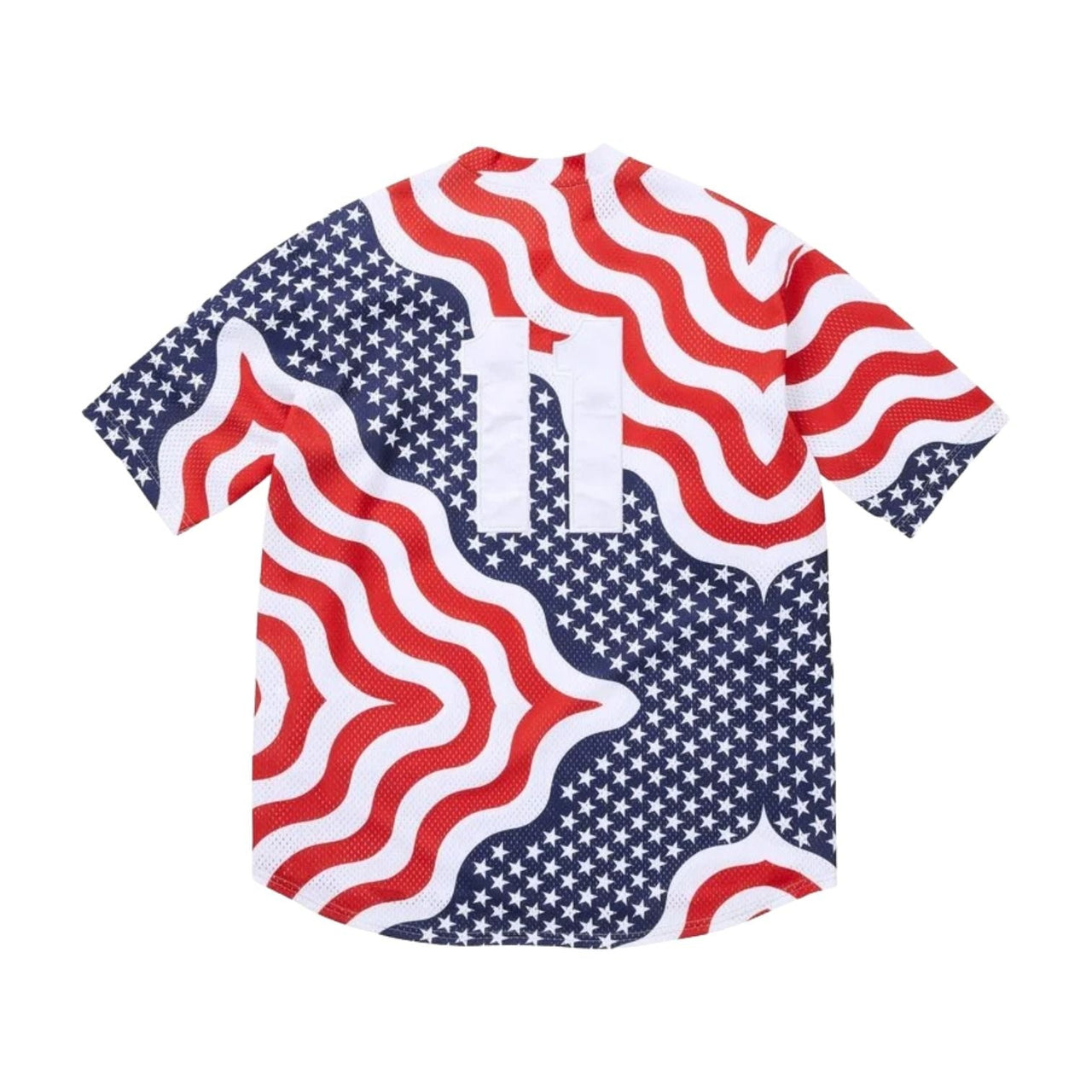 Supreme SS26 New York Shop S Logo Baseball Henley 'Flag' SUP-SS26-344-FAG