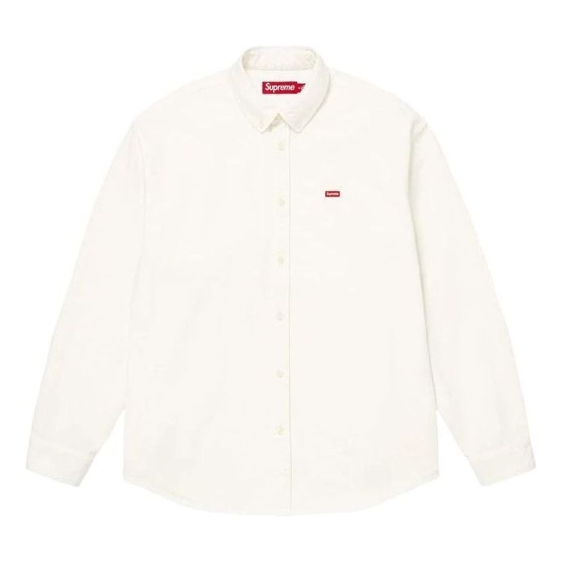 Supreme SS26 Small Box Denim Shirt 'White' SUP-SS26-362-WHT