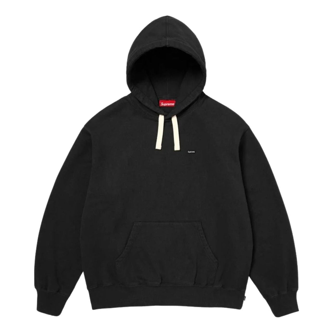 Supreme SS26 Small Box Drawcord Hooded Sweatshirt 'Black' SUP-SS26-021-BLK