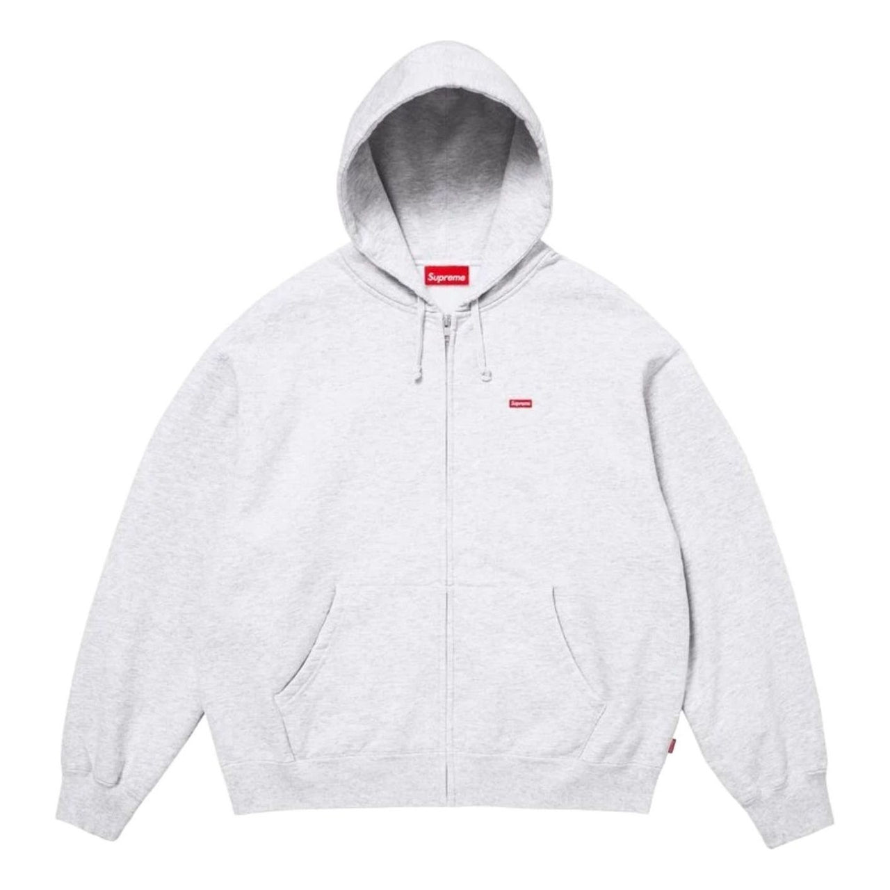 Supreme SS26 Small Box Zip Up Hooded Sweatshirt 'Ash Grey' SUP-SS26-122-GRY