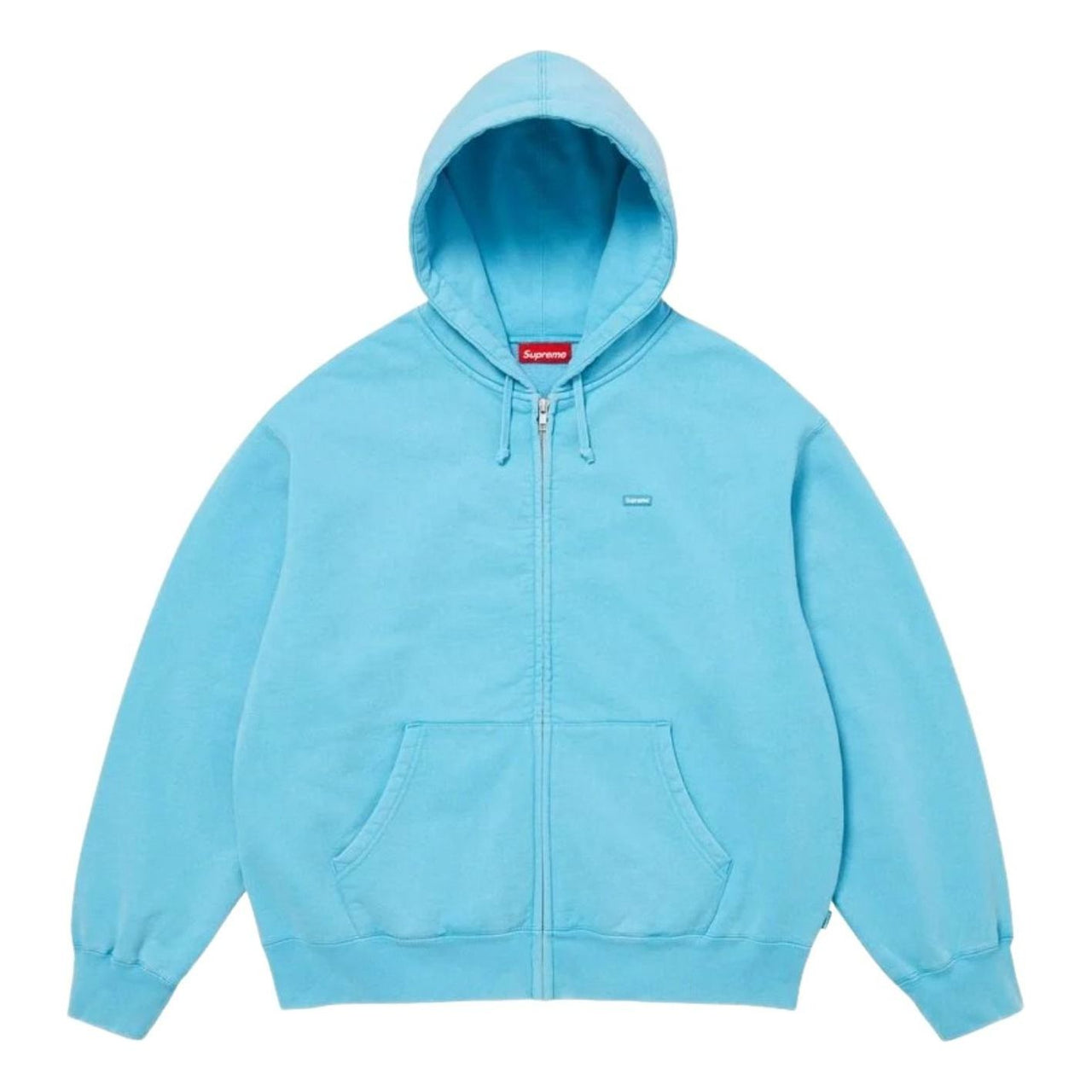 Supreme SS26 Small Box Zip Up Hooded Sweatshirt 'Light Blue' SUP-SS26-122-BLU