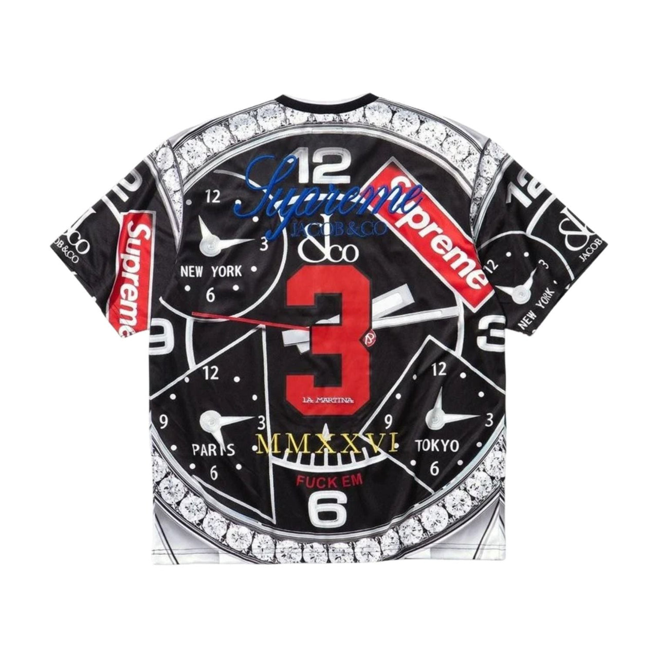 Supreme x La Martina SS26 Soccer Jersey 'Black' SUP-SS26-316-BLK