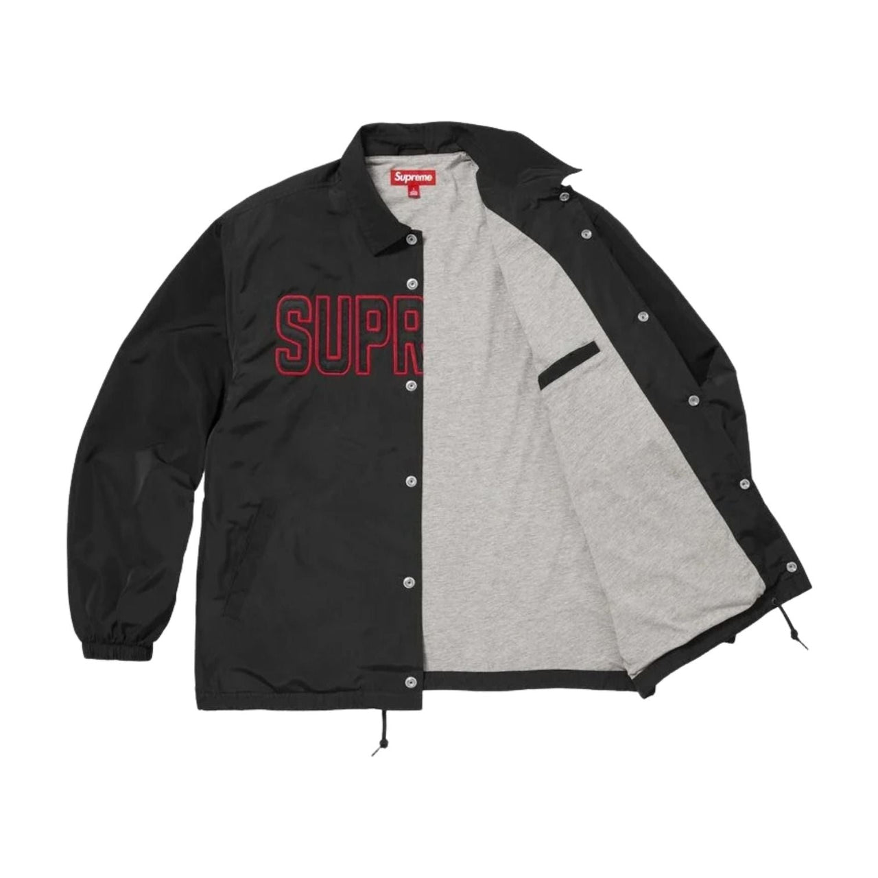 Supreme SS26 Spellout Coaches Jacket 'Black' SUP-SS26-203-BLK