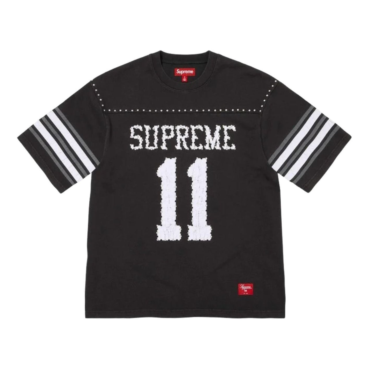Supreme SS26 Studded S/S Football T-Shirt 'Black' SUP-SS26-012-BLK