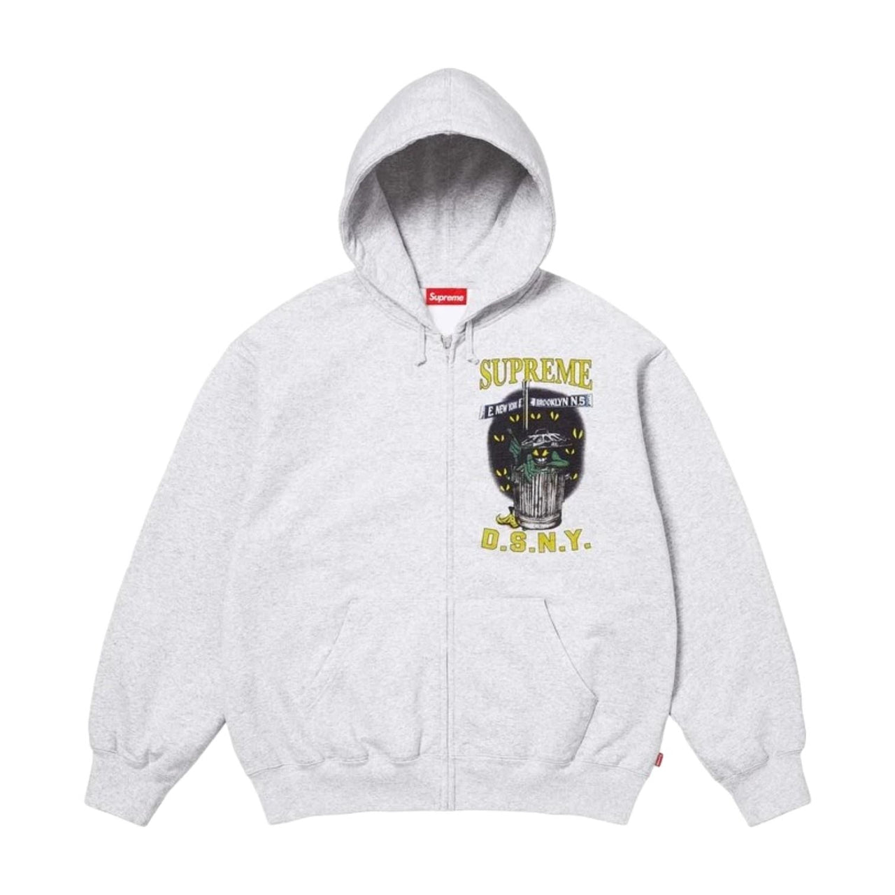 Supreme x DSNY SS26 Zip Up Hooded Sweatshirt 'Ash Grey' SUP-SS26-053-HETRGRY