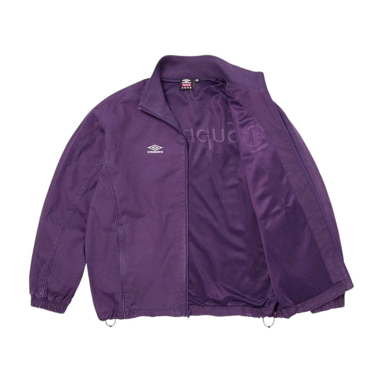 Supreme x Umbro SS26 Cotton Ripstop Track Jacket 'Plum' SUP-SS26-009-PLM