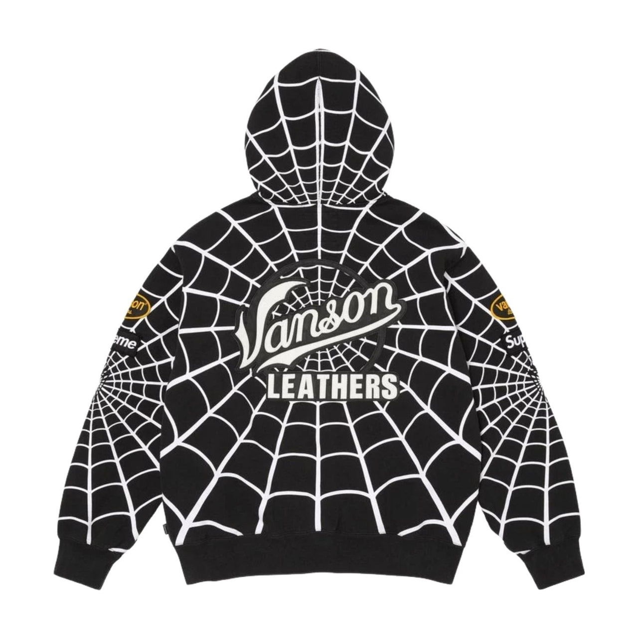Supreme x Vanson Leathers SS26 Spider-Man Zip Up Hooded Sweatshirt 'Black' SUP-SS26-301-BLK