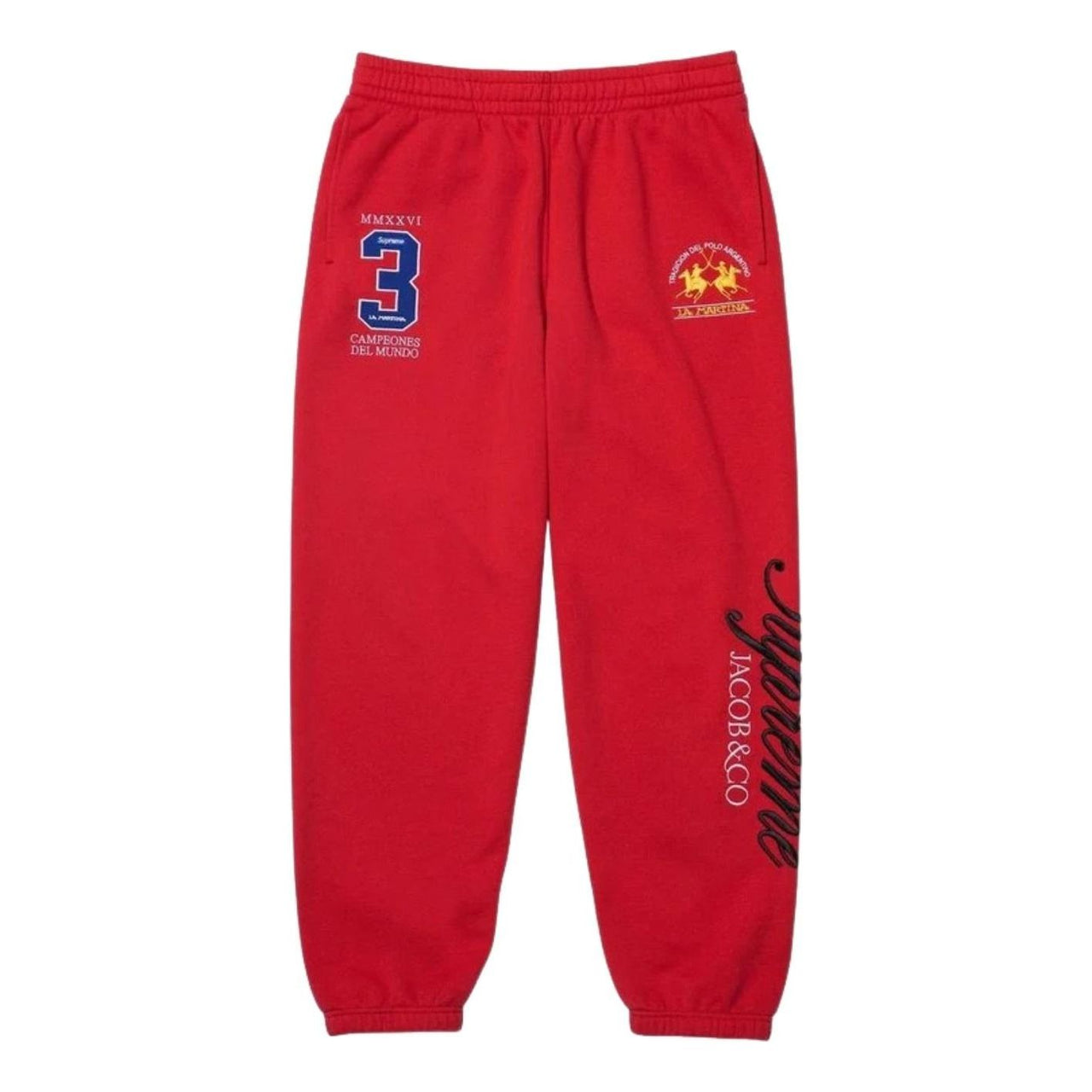Supreme x La Martina SS26 Sweatpant 'Red' SUP-SS26-315-RED