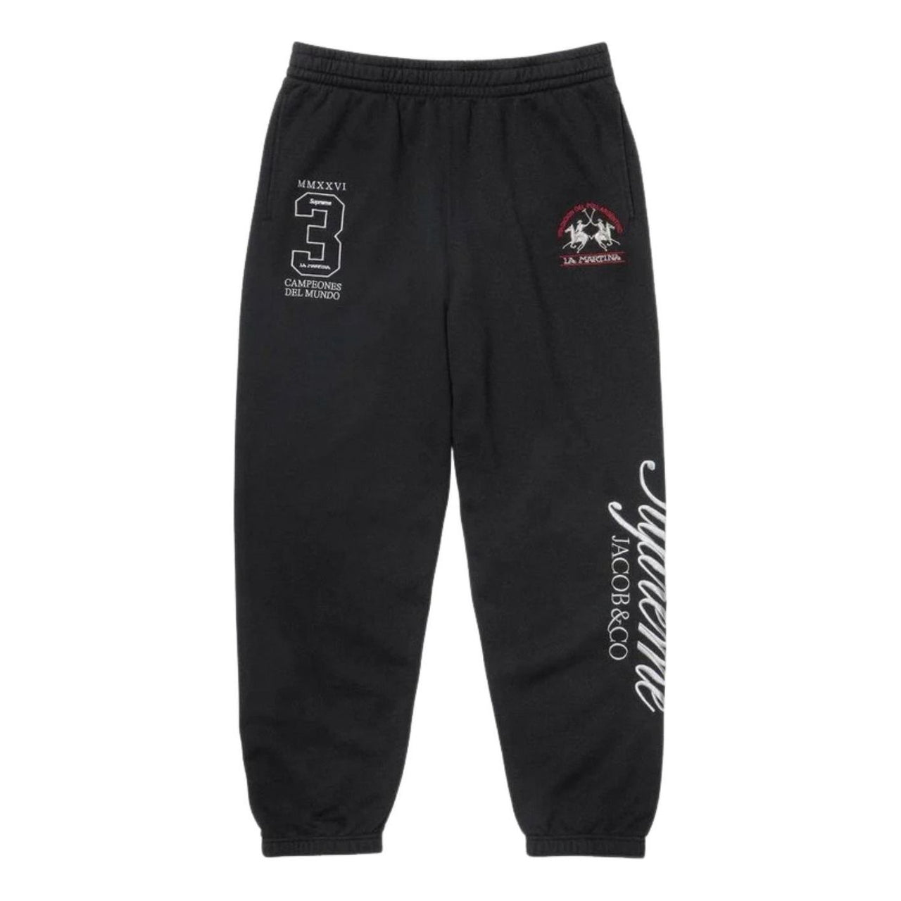 Supreme x La Martina SS26 Sweatpant 'Black' SUP-SS26-315-BLK
