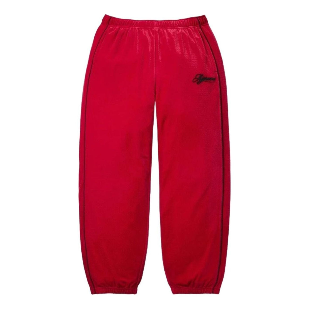 Supreme SS26 Velour Mesh Track Pant 'Red' SUP-SS26-128-RED
