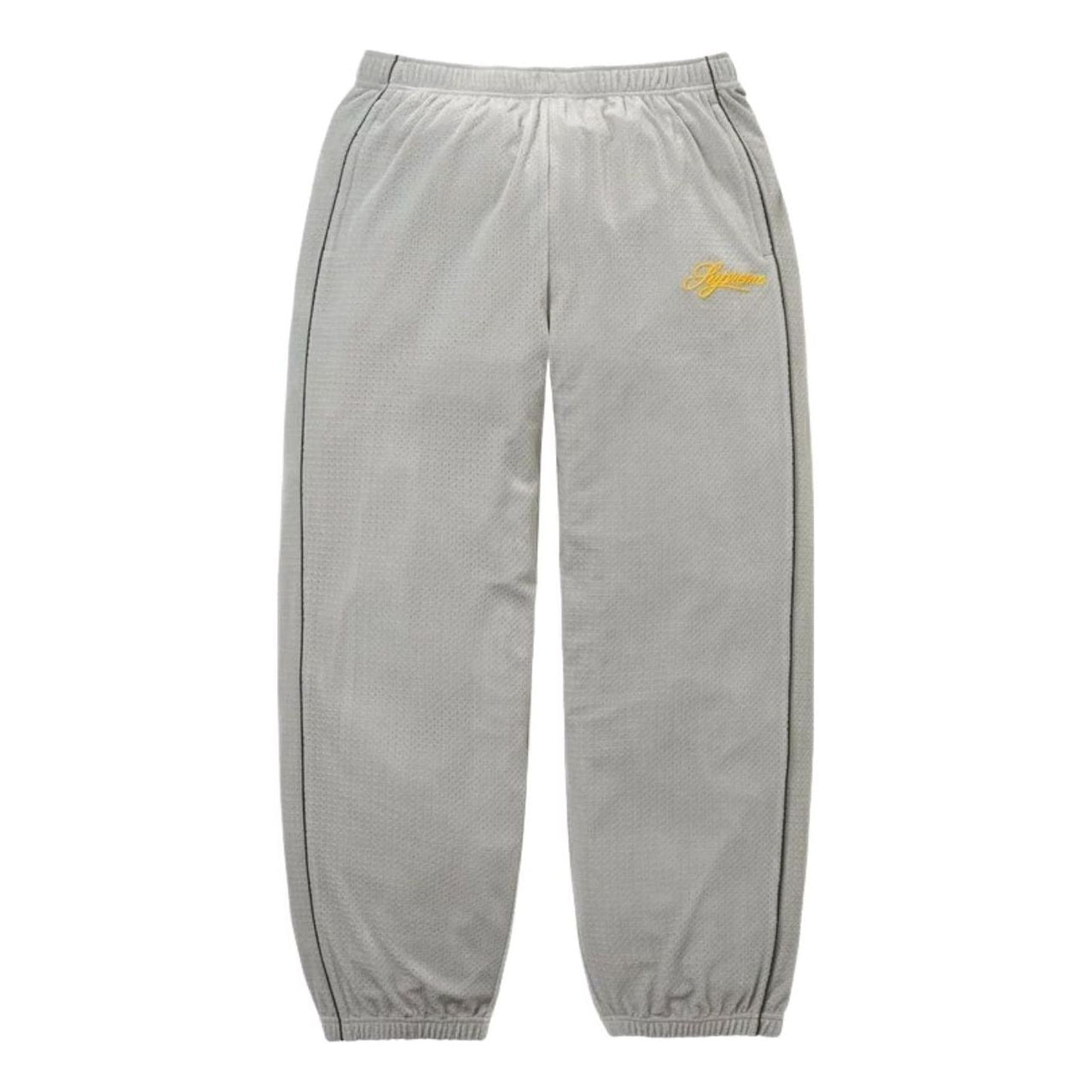 Supreme SS26 Velour Mesh Track Pant 'Silver' SUP-SS26-128-SLV