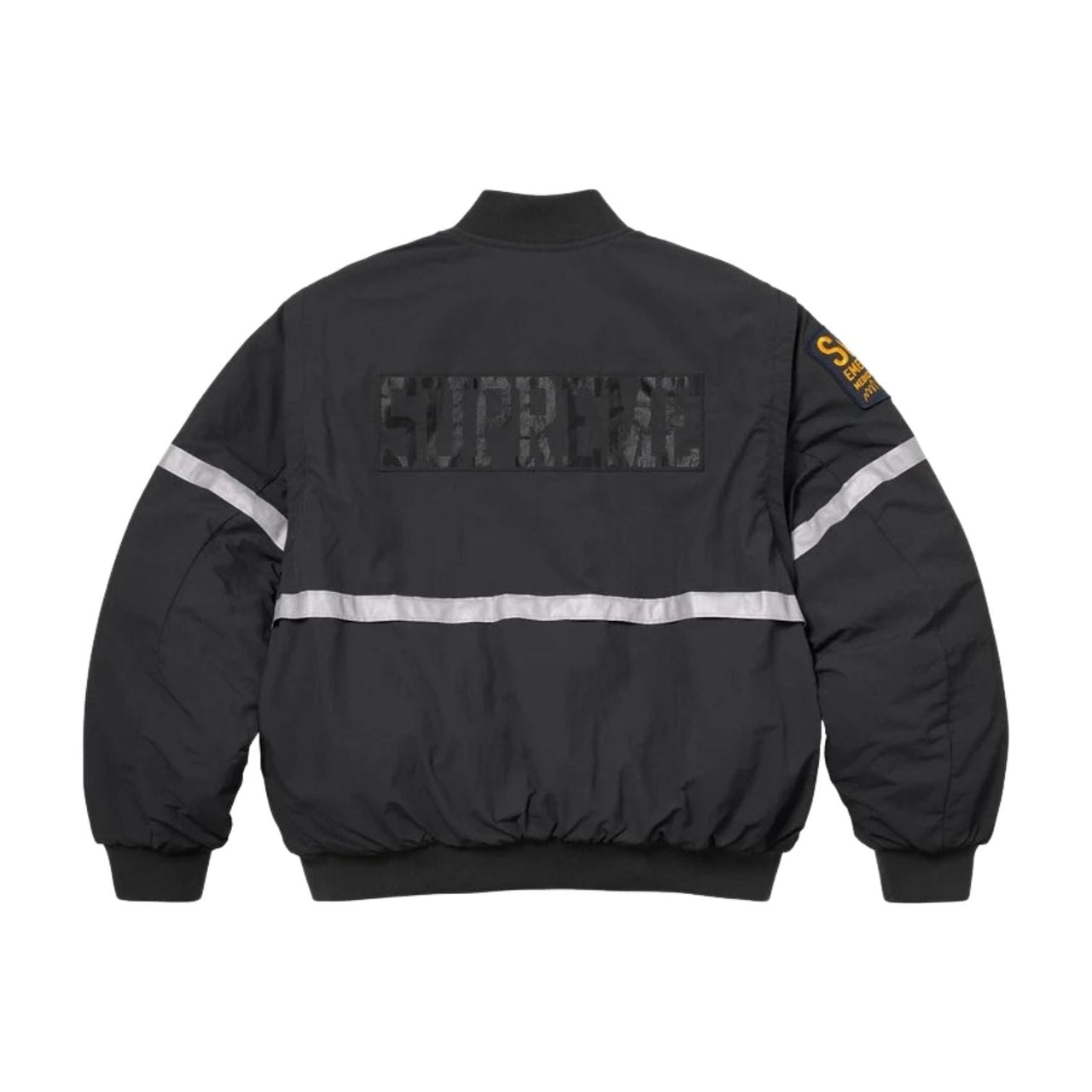 Supreme SS26 Zip-Off Sleeve Reflective Stripe Jacket 'Black' SUP-SS26-137-BLK