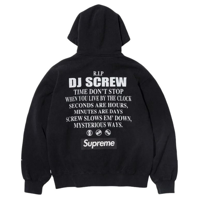 Supreme x DJ Screw SS26 Zip Up Hooded Sweatshirt 'Black' SUP-SS26-145-BLK