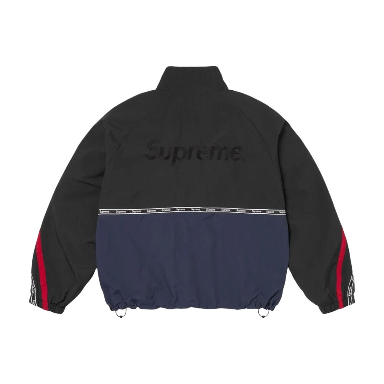 Supreme SS26 Logo Taping Track Jacket 'Navy' SUP-SS26-263-NVY