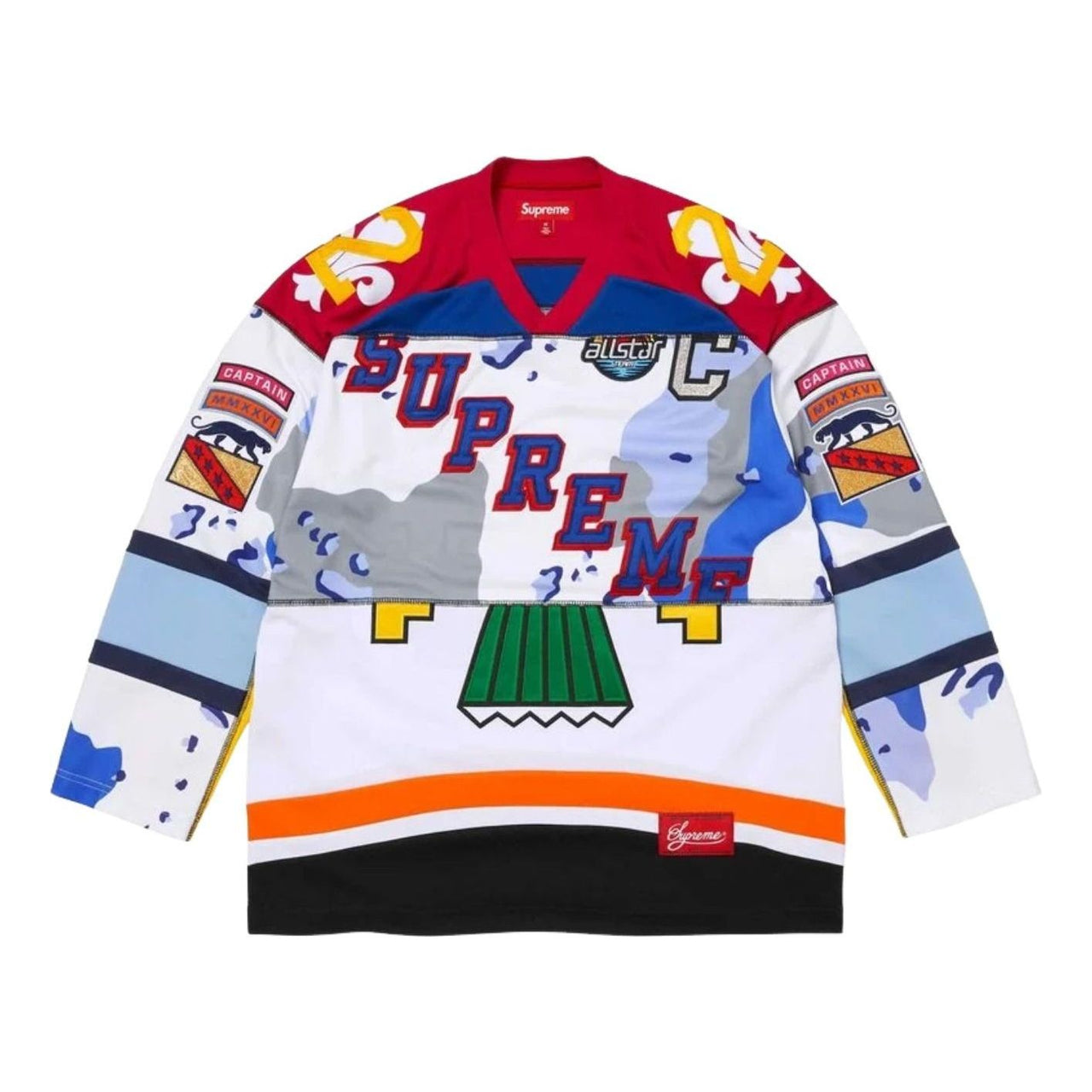 Supreme SS26 Paneled Hockey Jersey 'White' SUP-SS26-262-WHT