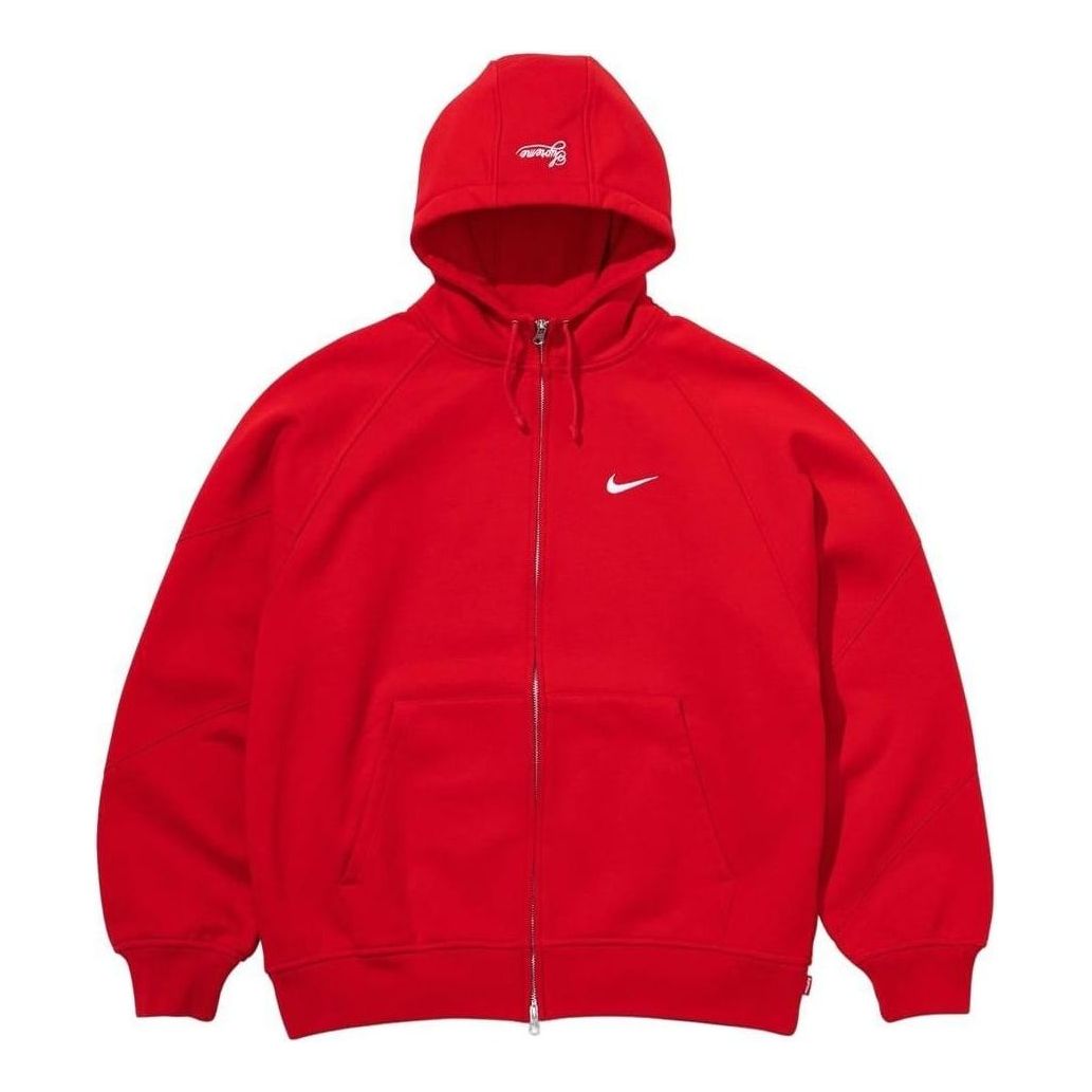 Supreme x Nike Zip Up Hooded Sweatshirt 'Red' SS25SW1-RED