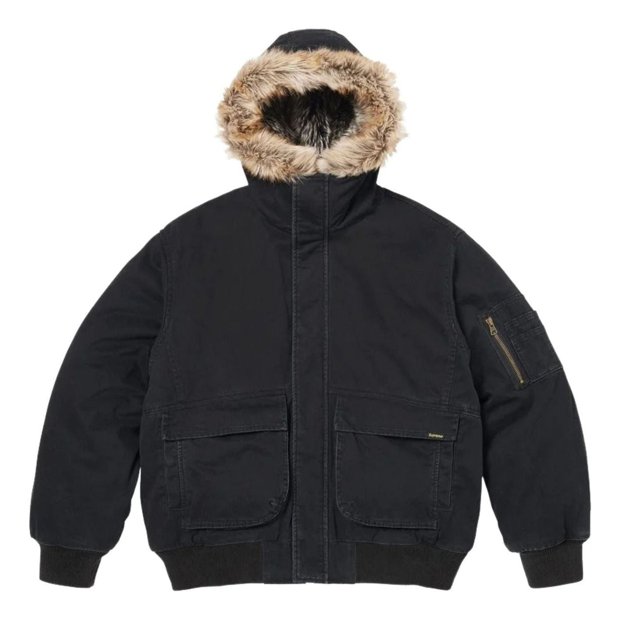 Supreme SS26 Reversible Faux Fur Hooded Work Jacket 'Black' SUP-SS26-004-BLK