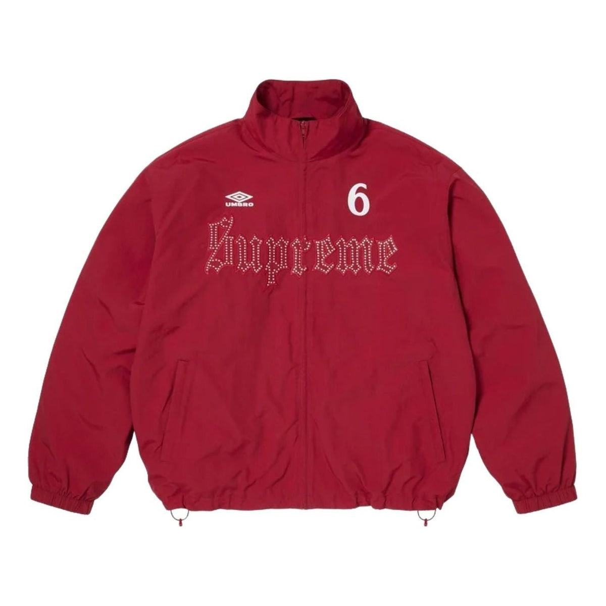 Supreme x Umbro SS26 Rhinestone Track Jacket 'Red' SUP-SS26-331-RED