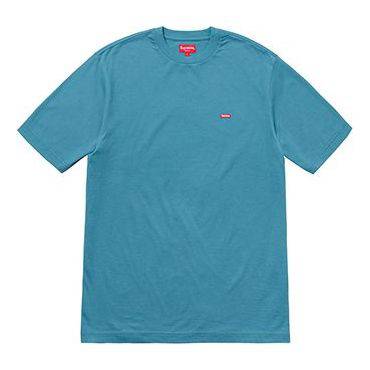 Supreme SS18 Small Box Tee Dusty Blue Logo Tee 'Grey Blue' SUP-SS18-0114