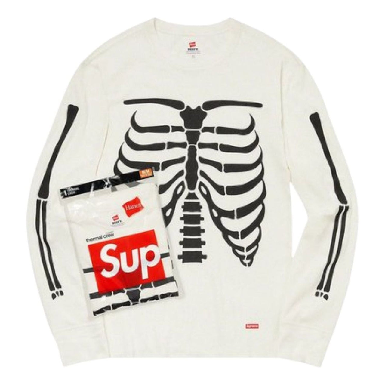 Supreme Hanes Bones Thermal Crew (1 Pack) 'Natural' FW24A75-NATURAL