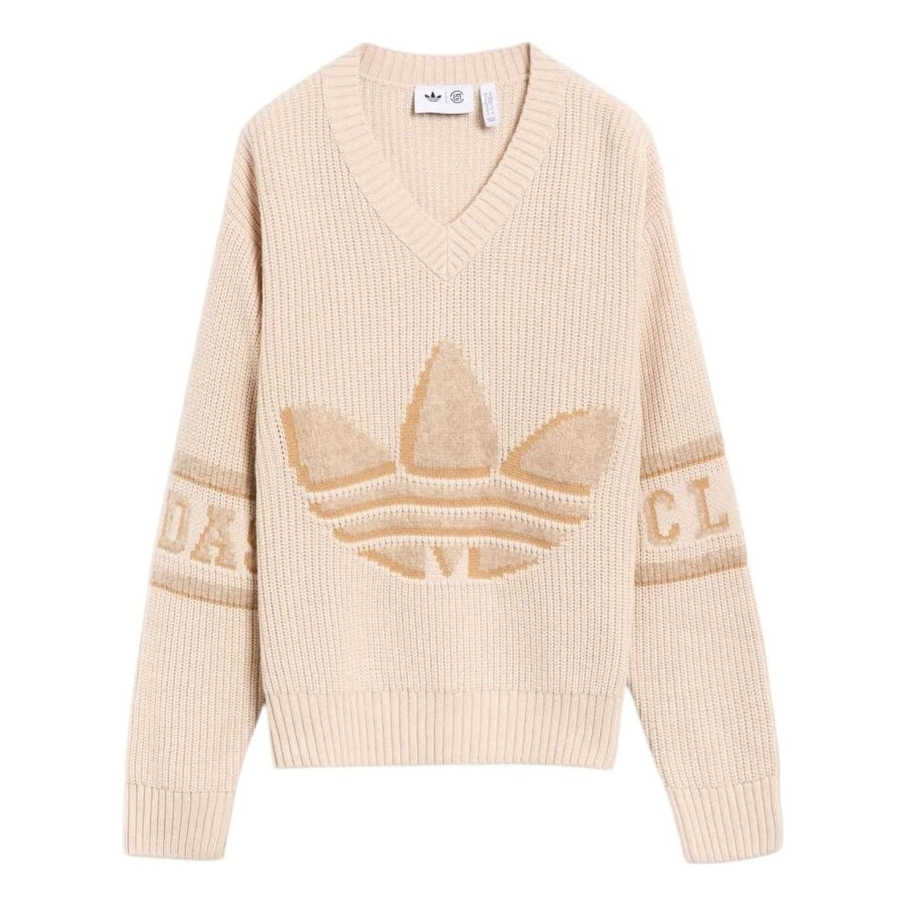 adidas x CLOT Logo Sweater Asia Sizing 'Beige' IK2975