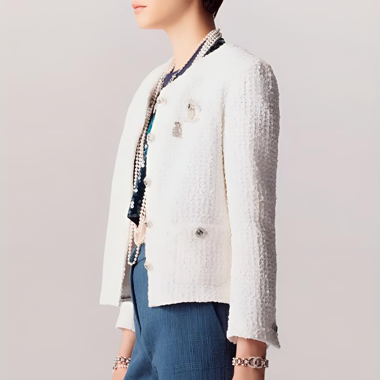 CHANEL SS23 Jackets Coats Women's White