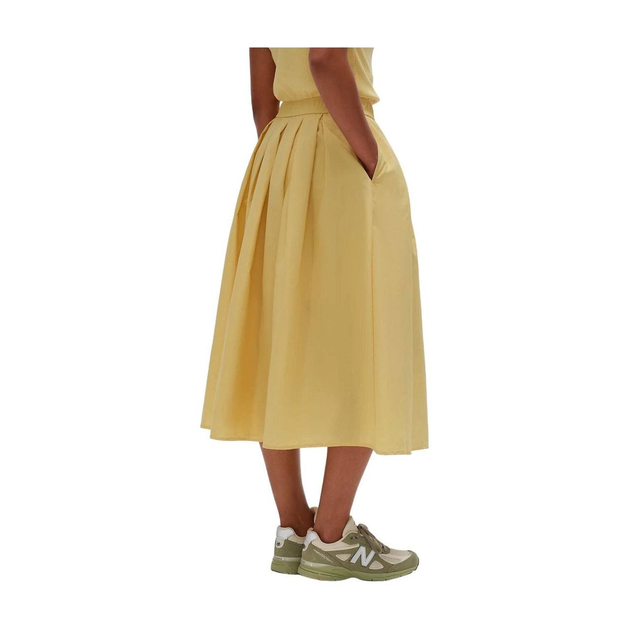 (WMNS) New Balance Made in USA Skirt Asia Sizing 'Hay' WK53561HAY
