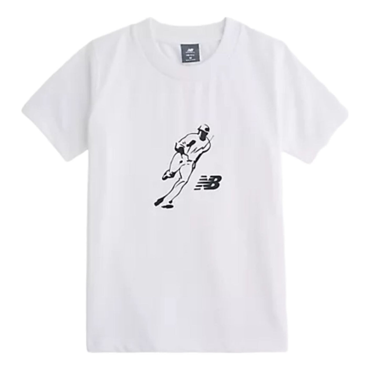 (GS) New Balance x Shohei Ohtani Logo T-Shirt Asia Sizing 'NB White' YT61E9C7WT