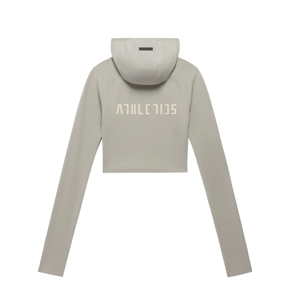 (WMNS) adidas Fear of God Athletics Base Layer Crop Hoodie Asia Sizing 'Grey' IN5903
