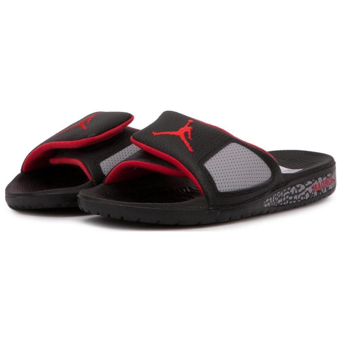 Air Jordan Hydro 3 Retro Slide 'Black Red Grey' 854556-003