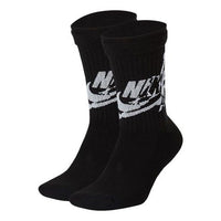 Air Jordan Logo Printing Sports Socks One Pair Black SK0112-010