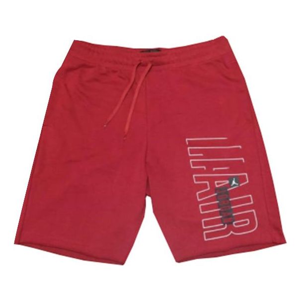 Air Jordan Big Air Letters Men's Basketball Shorts Men's Red BQ8467-687