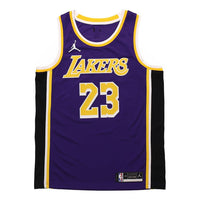 Nike Los Angeles Lakers LeBron James Statement Jersey 'Purple Yellow' CV9481-508