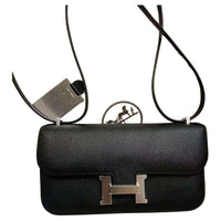 HERMES Epsom Leather Shoulder Bag Crossbody Bag Women's 89 Noir Black