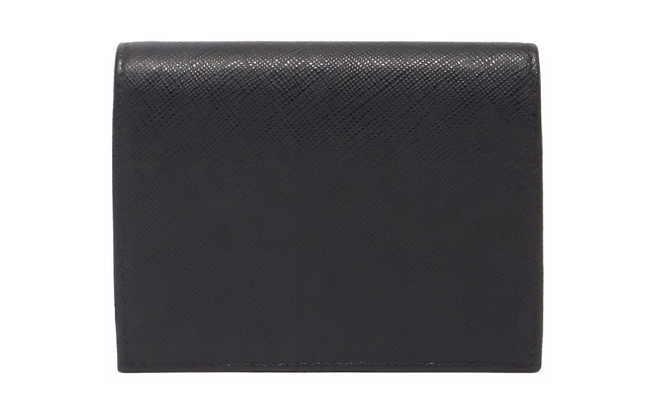 PRADA Saffiano Leather Wallet Women's Black