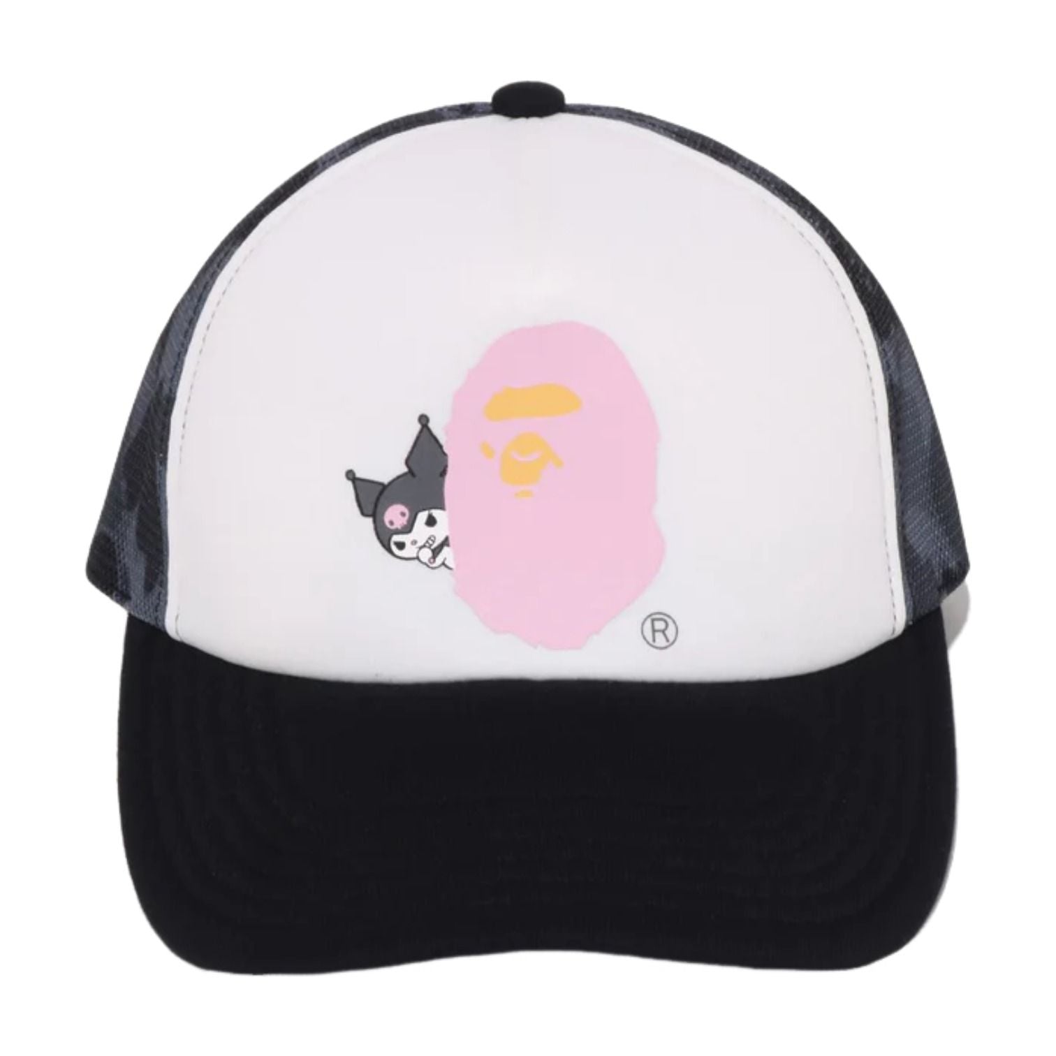 (WMNS) A Bathing Ape x Kuromi ABC Camo Mesh Cap 'Black' 1M23-280-901