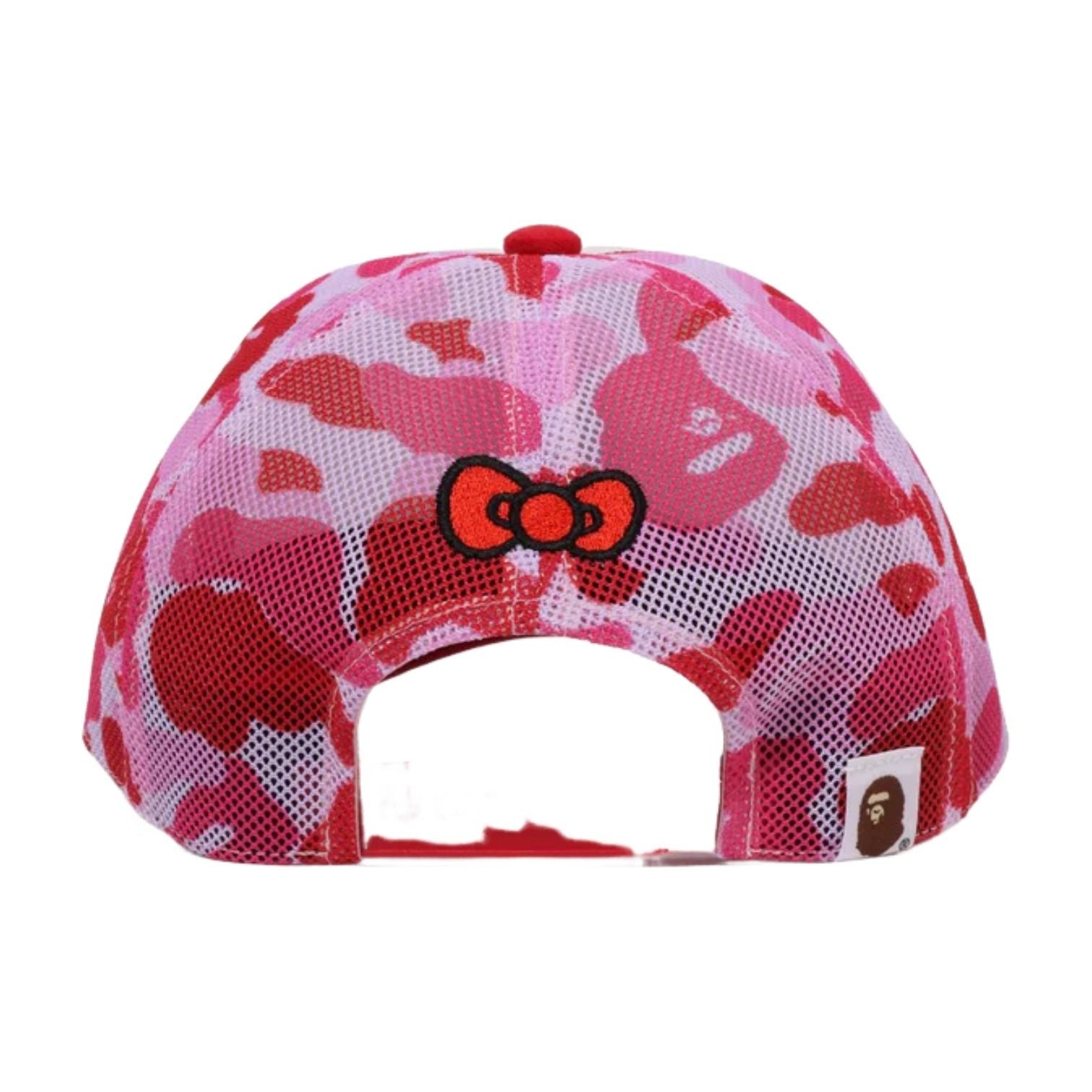 (WMNS) A BATHING APE x HELLO KITTY ABC Camo Mesh Cap 'Pink' 1M23-280-902