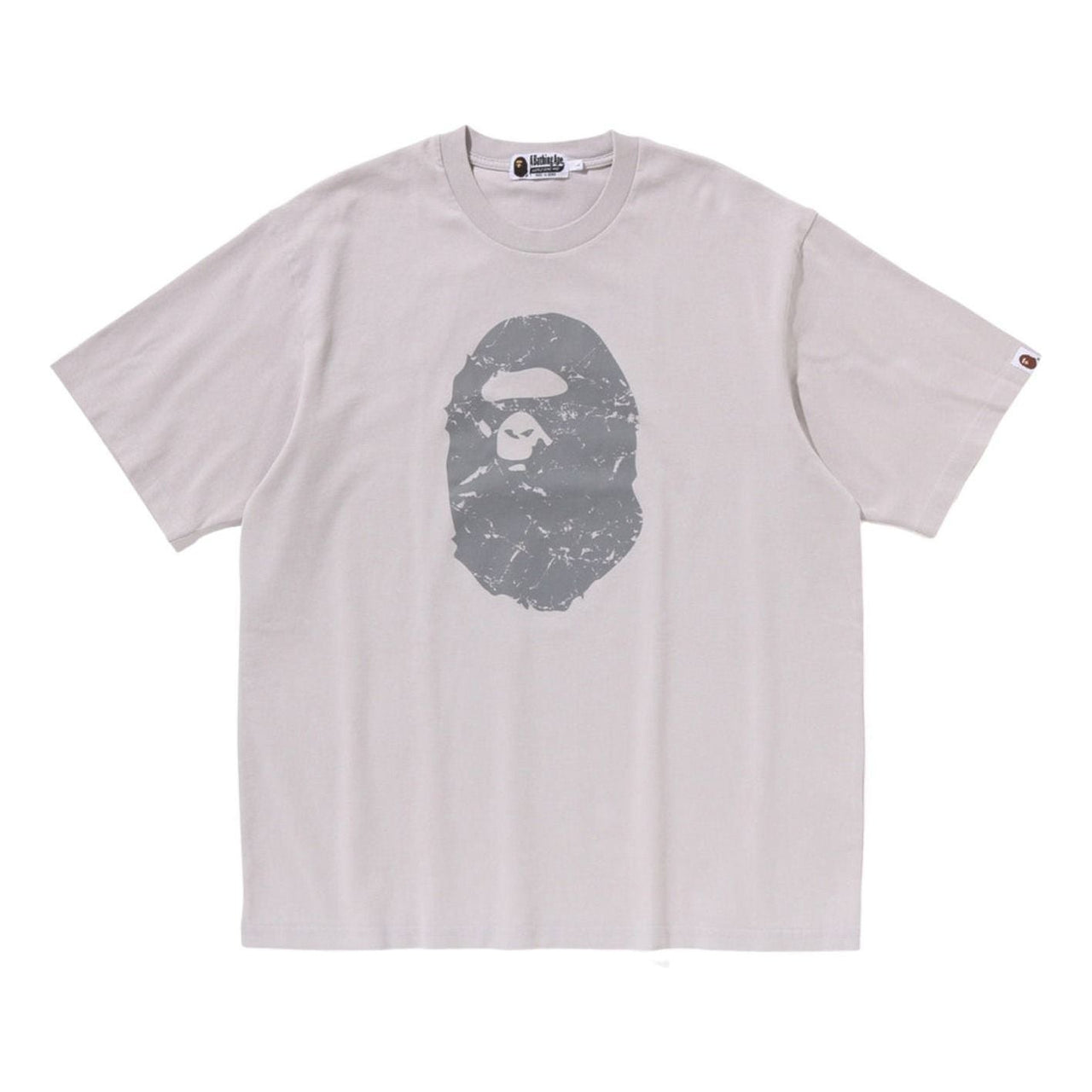 A Bathing Ape Heavy Washed Ape Head Relaxed Fit T-Shirt 'Gray' 1L30-109-351-GRY