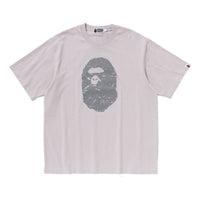 A Bathing Ape Heavy Washed Ape Head Relaxed Fit T-Shirt 'Gray' 1L30-109-351-GRY