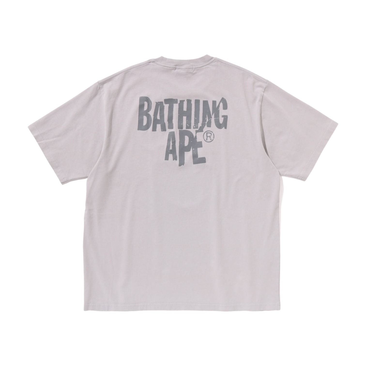 A Bathing Ape Heavy Washed Ape Head Relaxed Fit T-Shirt 'Gray' 1L30-109-351-GRY