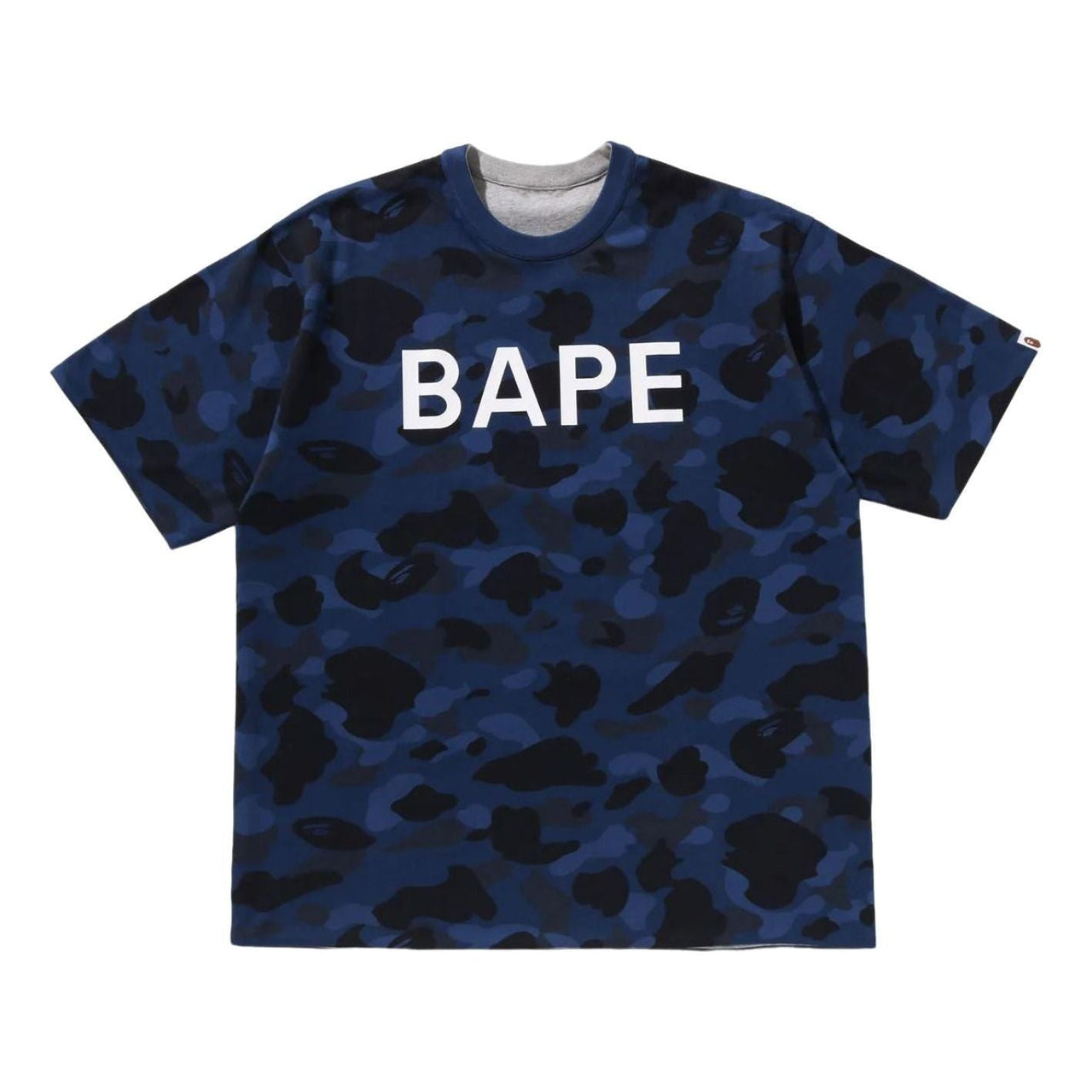 A Bathing Ape Color Camo Reversible T-Shirt 'Navy' 1M30-109-008-NAVY