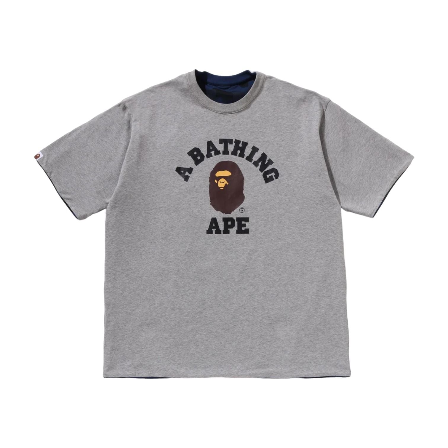 A Bathing Ape Color Camo Reversible T-Shirt 'Navy' 1M30-109-008-NAVY