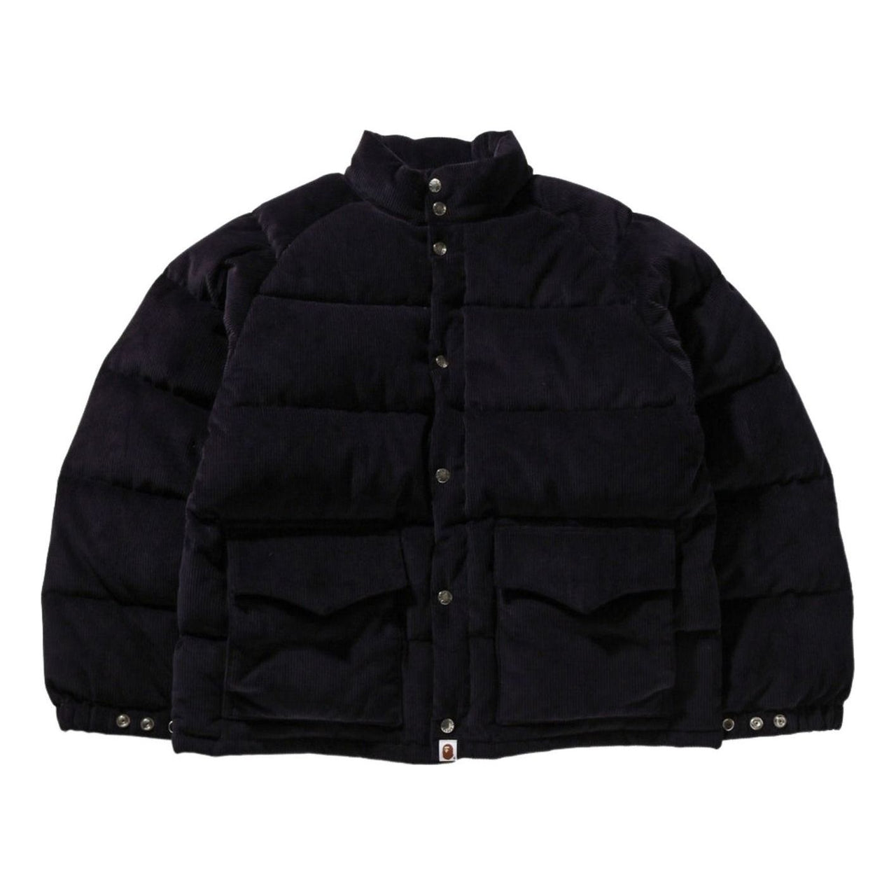 A Bathing Ape Corduroy Classic Down Jacket 'Black' 1K70-144-001-BLK