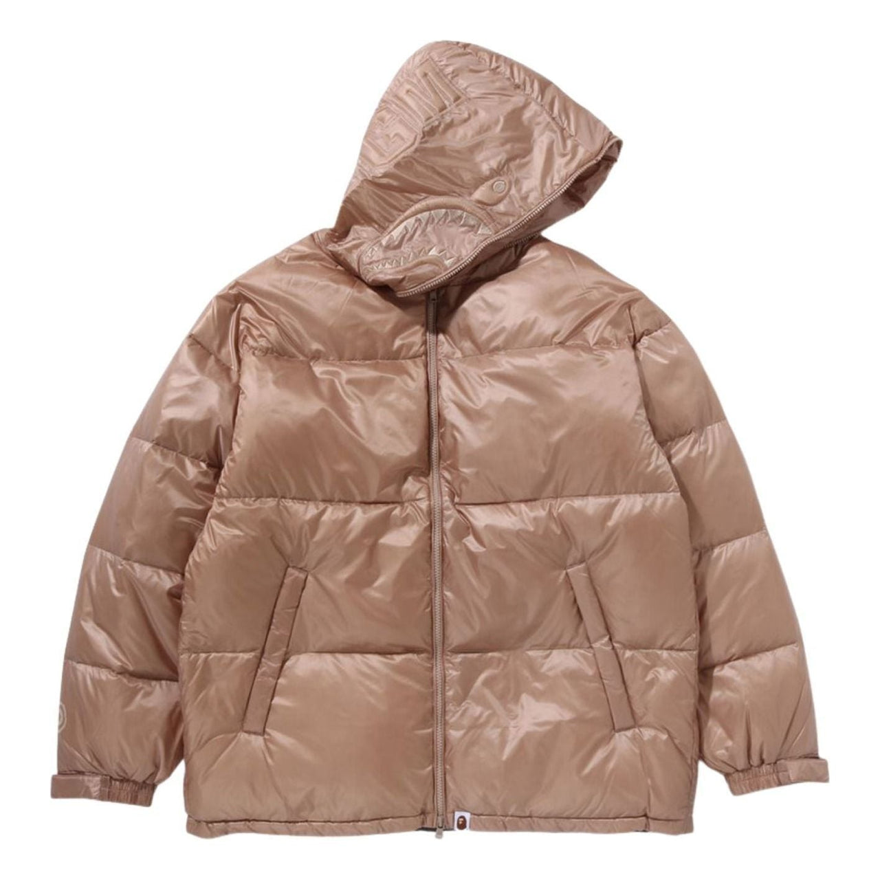 A Bathing Ape Shark Relaxed Fit Down Jacket 'Beige' 1K80-144-002-BGE