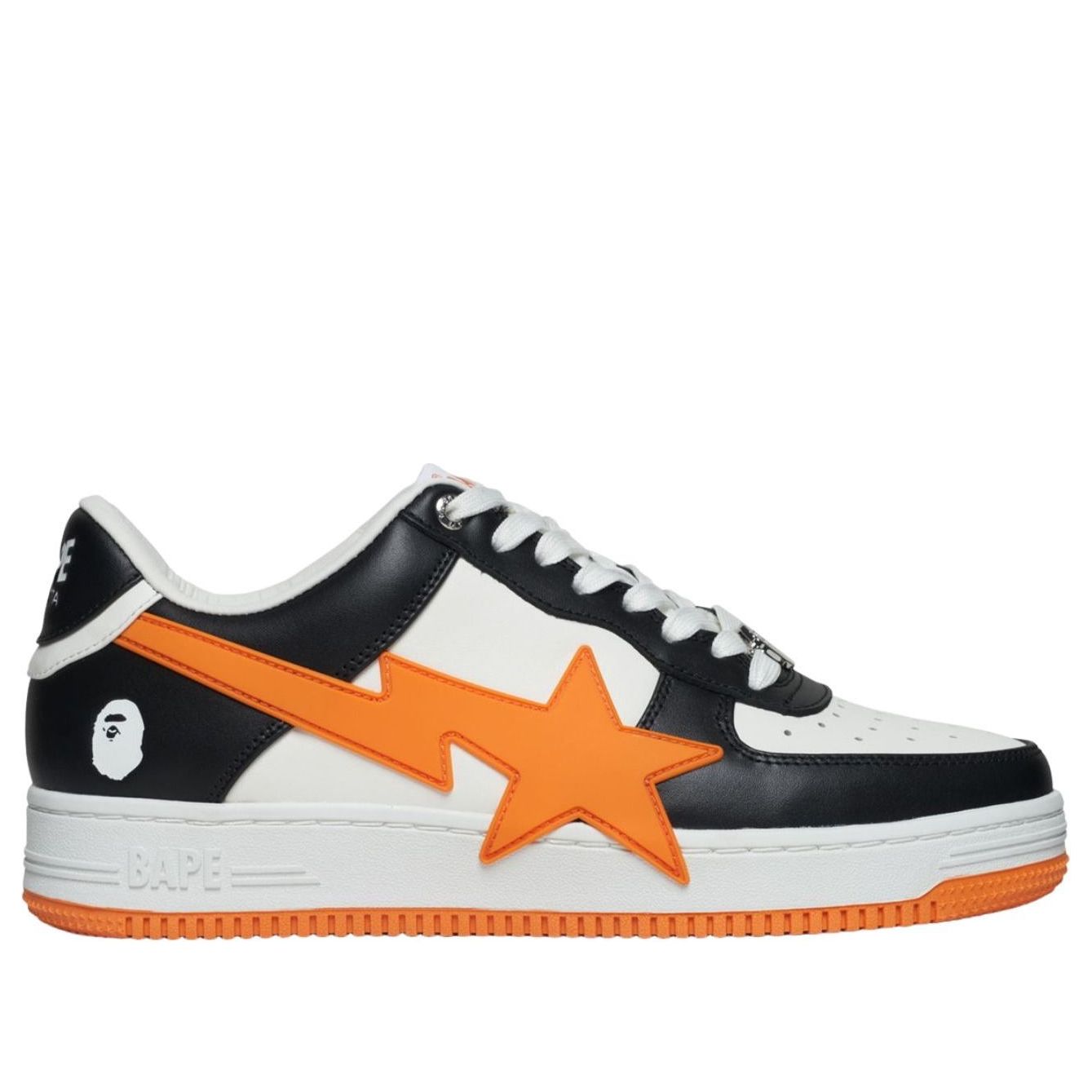 (WMNS) A Bathing Ape Sta OS #2 'Black Orange' 1K70-291-309-BLACK
