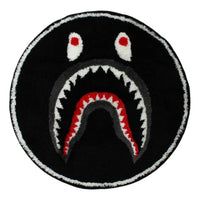 A Bathing Ape Shark Rug Mat 'Black' 1H80-182-032